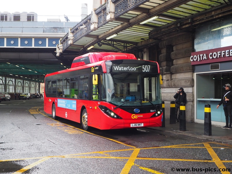Waterloo Station / Upper Taxi Road service 507 London General
